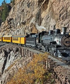 Durango Silverton Train paint by number