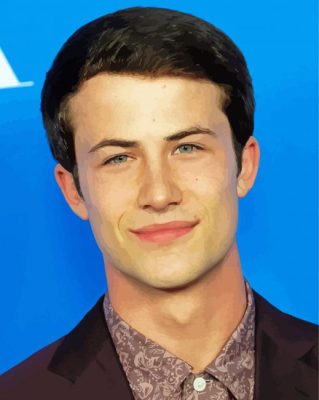 Dylan Minnette Actor paint by number