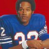 Former American Footballer OJS Simpson paint by number