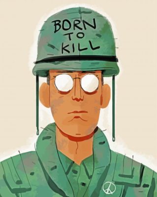 Full Metal Jacket Character Art paint by number