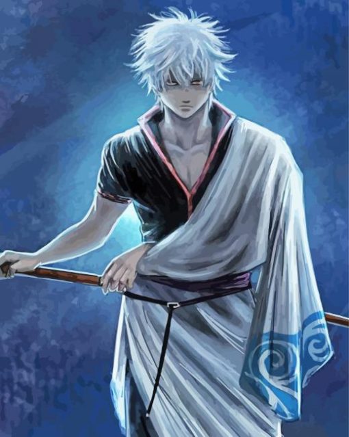 Gintoki Character Art paint by number