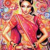 Gorgeous Hindu Dancer paint by number