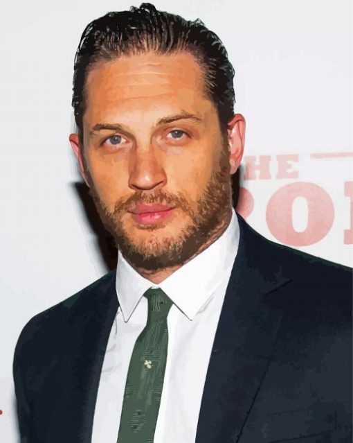 Handsome Tom Hardy paint by number