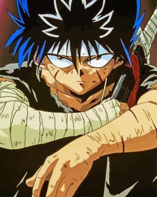 Hiei Anime paint by number