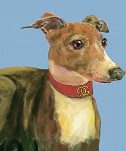Italian Greyhound Dog paint by number