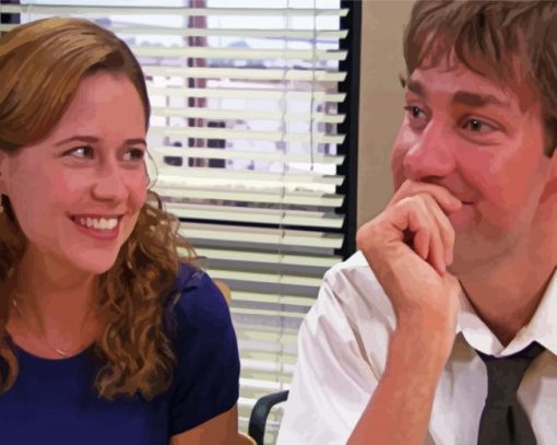 Jim And Pam paint by number