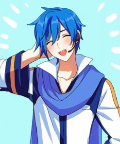 Kaito Vocaloid Anime Character paint by number
