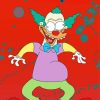 Krusty Clown Art paint by number