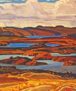 La Cloche Panorama By Franklin Carmichael paint by number