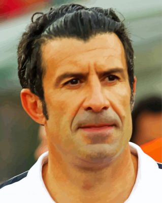 Luis Figo Footballer paint by number