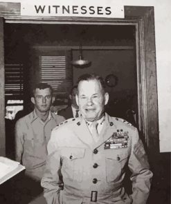 Marine Corps Officer Chesty Puller paint by number