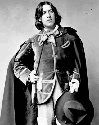 Monochome Oscar Wilde paint by number