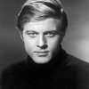 Monochrome Young Robert Redford Paint by number