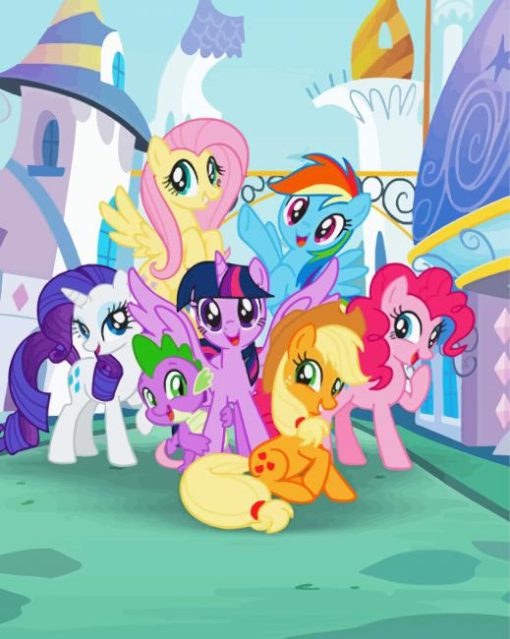 My Little Ponies Animation paint by number