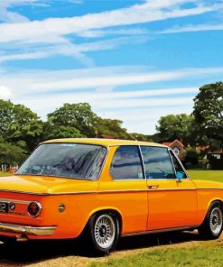 Orange BMW E10 paint by number