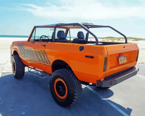 Orange Scout II Car Paint by number