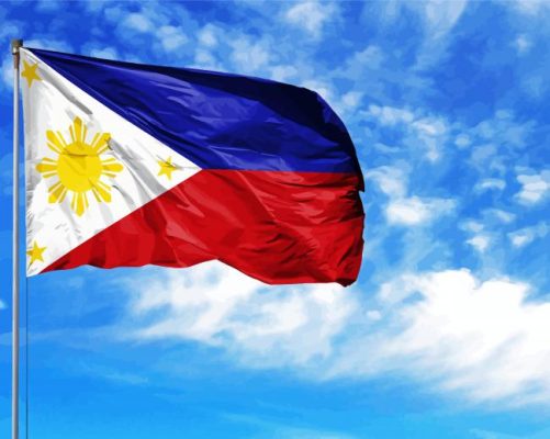 Philippine Flag paint by number