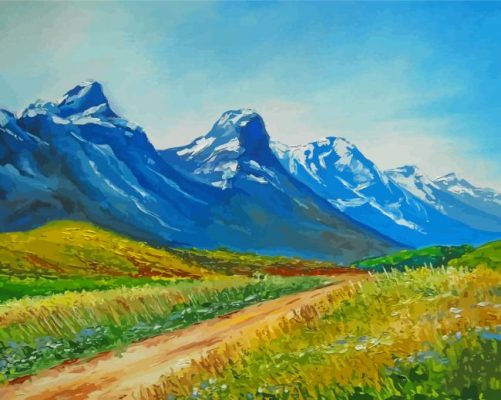 Scenery Mountains Landscape Art paint by number