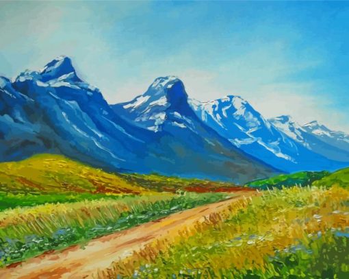 Scenery Mountains Landscape Art paint by number