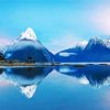 Snowy Mountains Fiordland paint by number