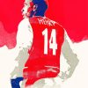 Thierry Henry Illustration paint by number