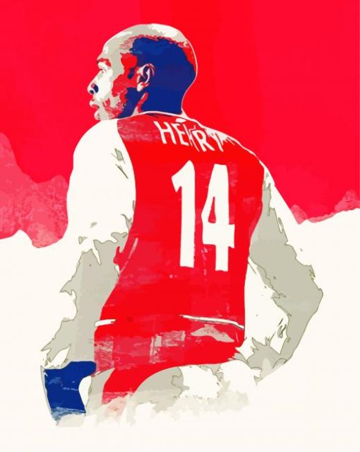 Thierry Henry Illustration paint by number