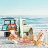 Truck On The Beach paint by number