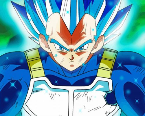 Vegeta Full Power paint by number