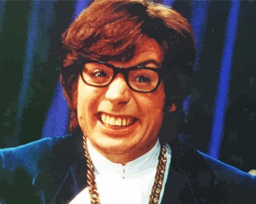 Vintage Austin Powers paint by number