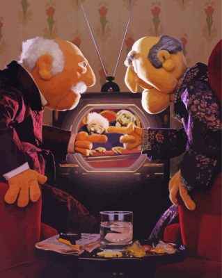 Waldorf And Statler The Muppets paint by number