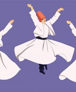 Whirling Dervish Dance paint by number