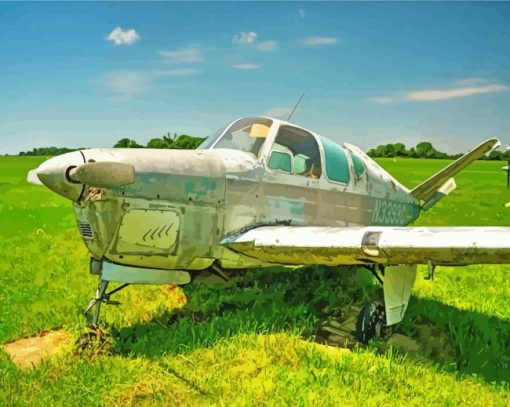 1952 Beechcraft Bonanza Paint by number