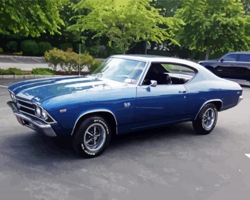 1969 Chevelle Ss 396 Car paint by number