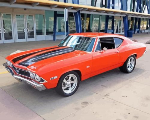 68 Chevelle Car paint by number