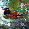 Abstract Duck paint by number