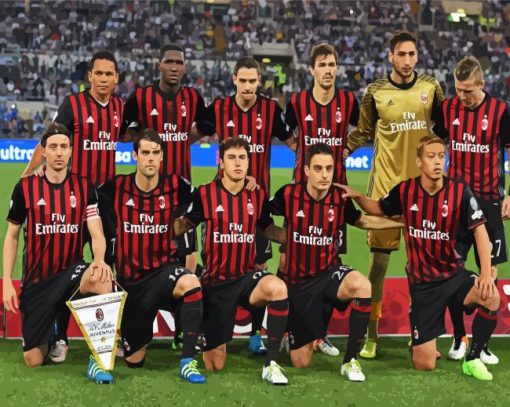 Ac Milan Players Paint by number