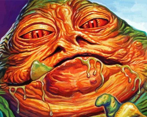 Aesthetic Jabba The Hutt paint by number