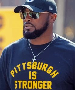 Aesthetic Mike Tomlin Art paint by number