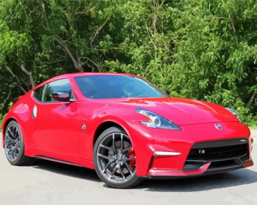 Aesthetic Nissan 370 Z paint by number