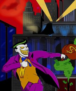 Animated Joker Running paint by number