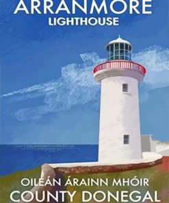 Arranmore Lighthouse Poster Paint by number