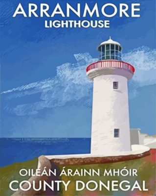 Arranmore Lighthouse Poster Paint by number