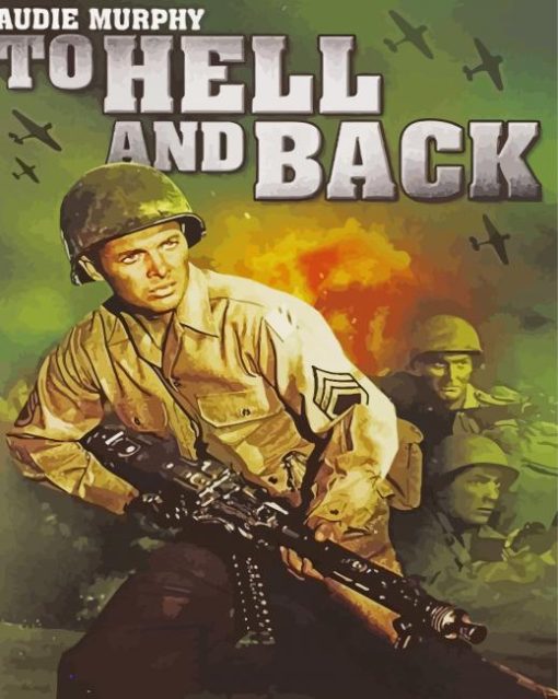 Audie Murphy To Hell And Back Paint by number