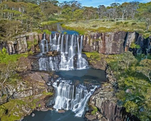 Australia Armidale Ebor Falls paint by number