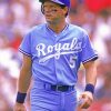 Baseball Player George Brett paint by number