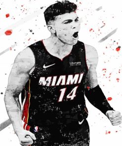 Black And White Tyler Herro Art Paint by number