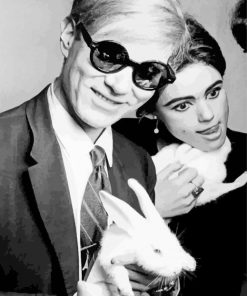 Black And White Warhol And Edie Sedgwick paint by number