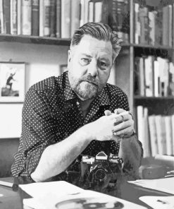 Black And White Gerald Durrell paint by number