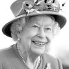 Black And White Queen Elizabeth paint by number