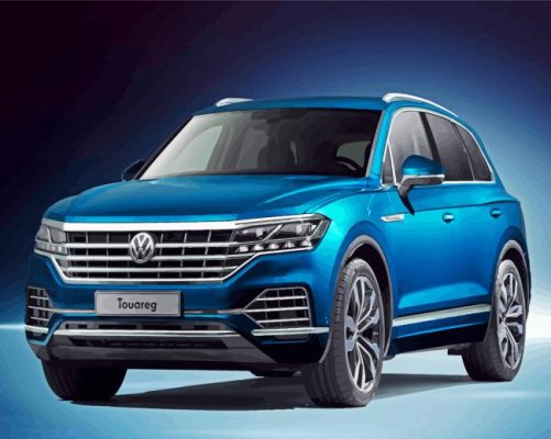 Blue Touareg Car paint by number